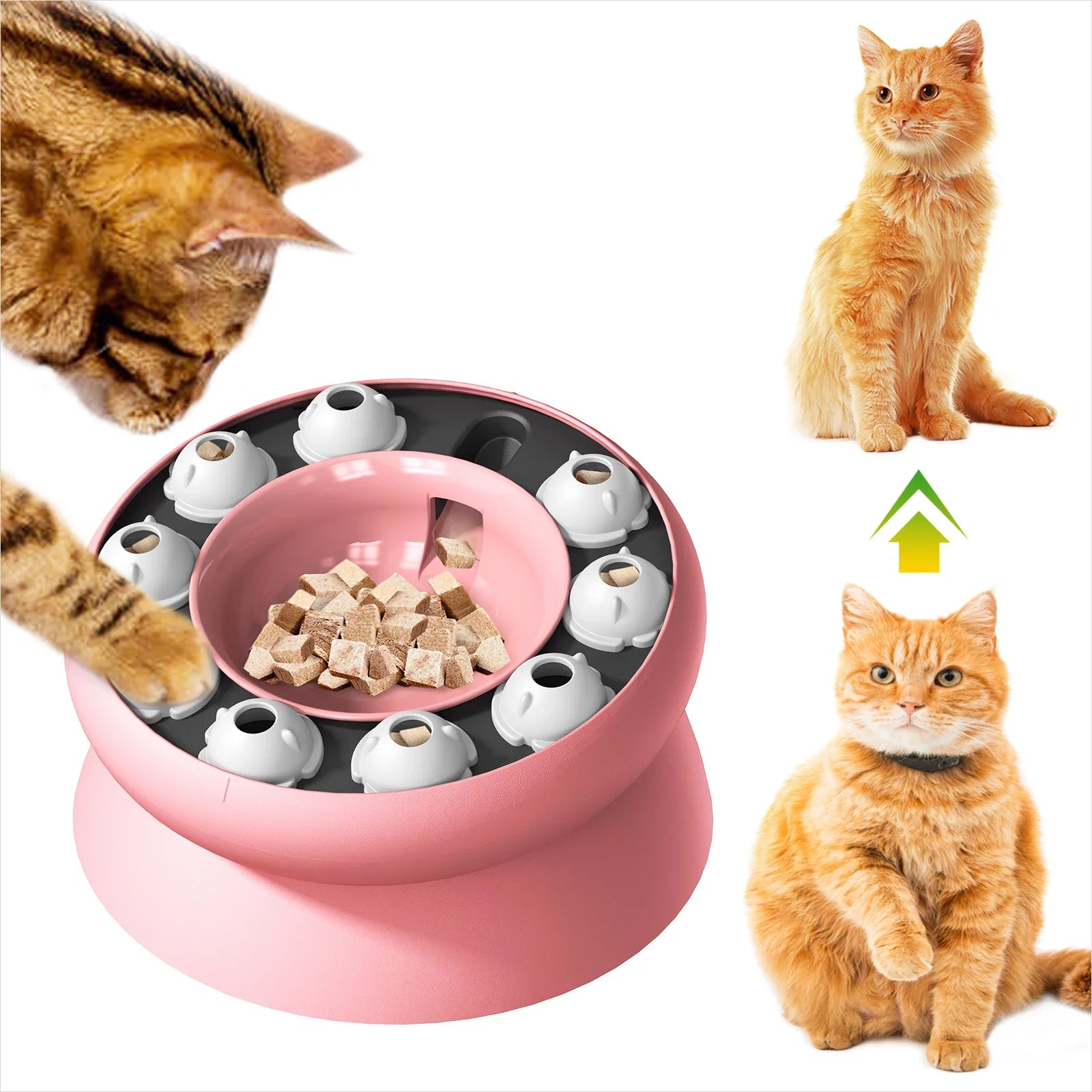 Cat PUZZEL Slow Feeder Interactive Enrichment BOWL