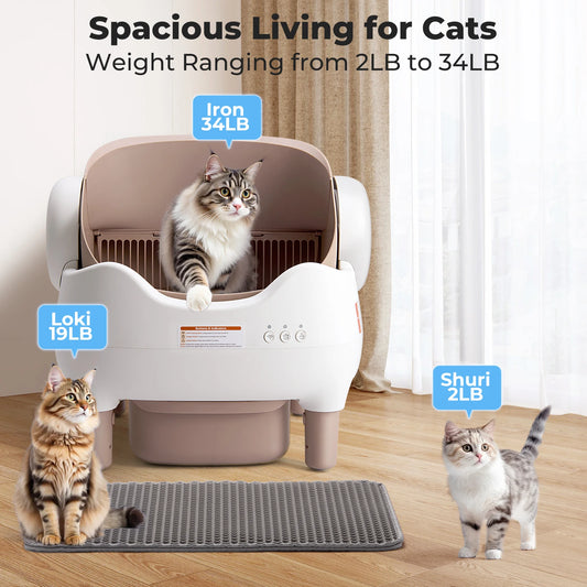 Self Cleaning Automatic Cat Litter Box- App Controlled