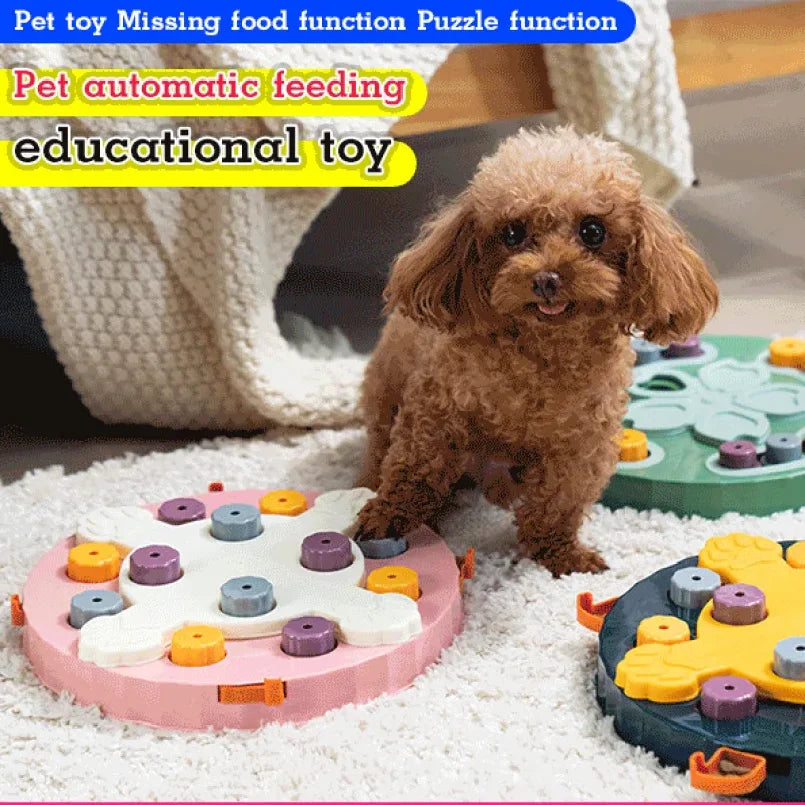 Cat and Dog Interactive Educational Feeding Bowl