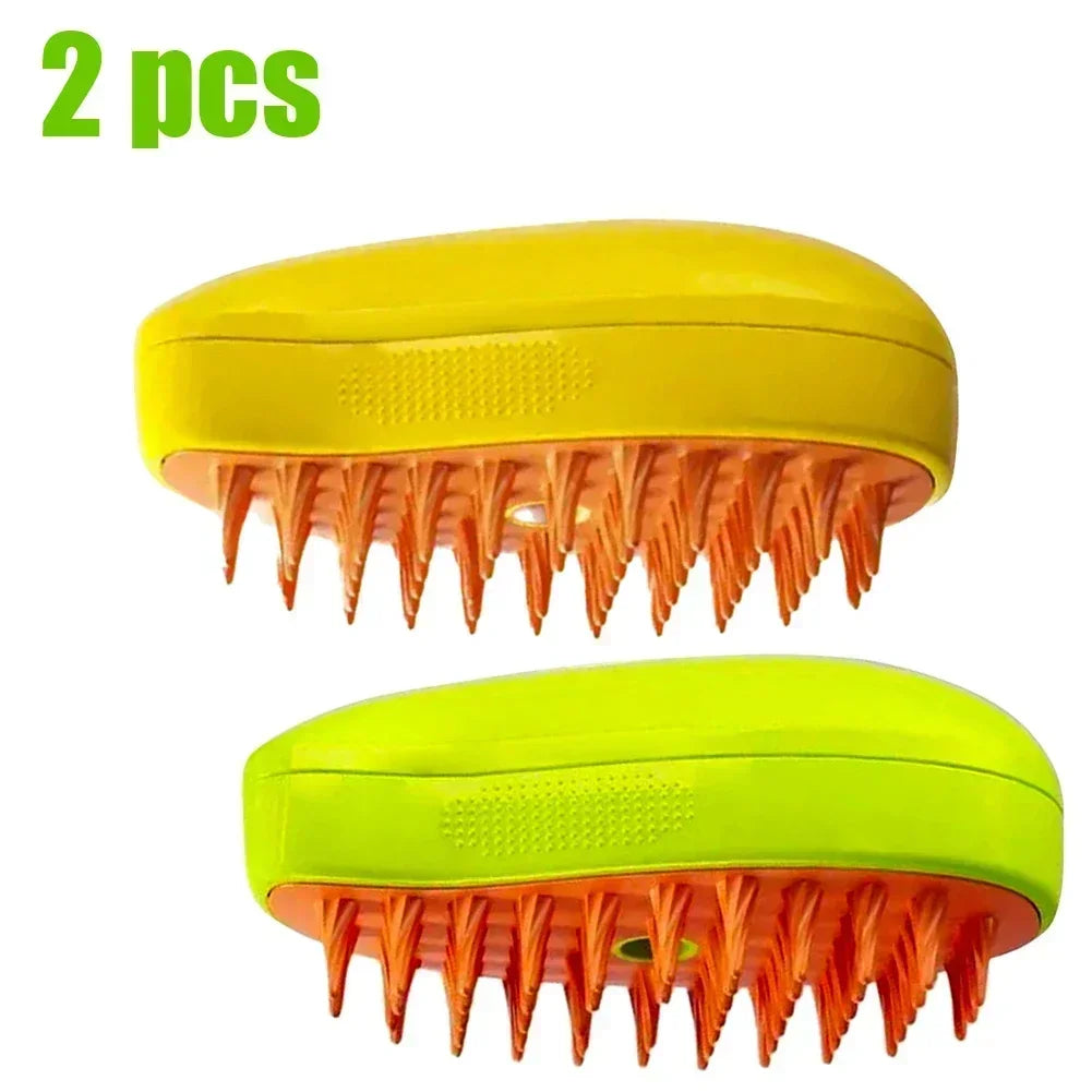 Steam Pet Brush 3-In-1 Massage Dog Steamy Brush Spray Beauty Tangled and Loose Hair Removal Cats Grooming Comb Dogs