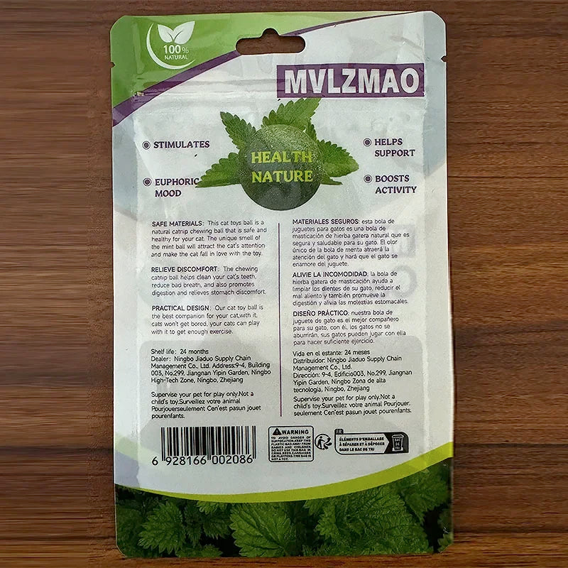 FUN & Tasty Mint Edible Catnip Ball