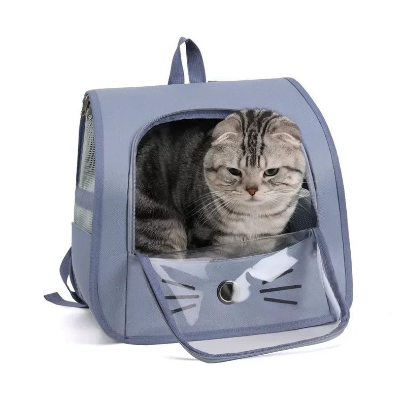 Pet Cat Carrier Bag Outdoor Backpack