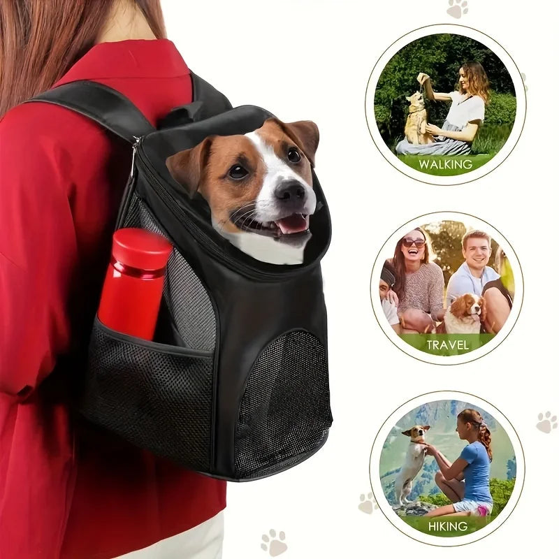 Portable Mesh Dog Bag Breathable Dog Outdoor Backpack