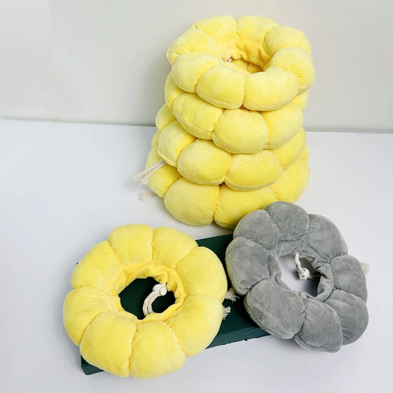 Soft Sunflower Pet Collar Adjustable Anti-Lick Post-OP Surgery
