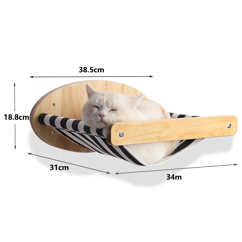 Cat Wall Climbing Shelf Steps Ladder Scratching Post Accessories
