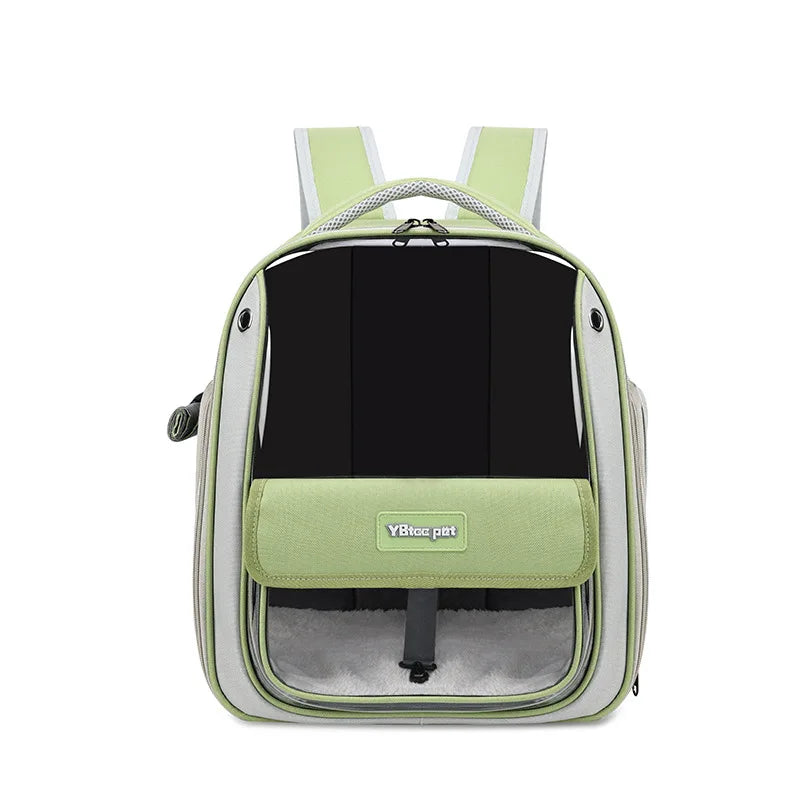 Cat Backpack Outing Schoolbag Double-Shoulder Pet Bag Cat for Travel Dog and Cat Supplies Transparent Large-Capacity Portab