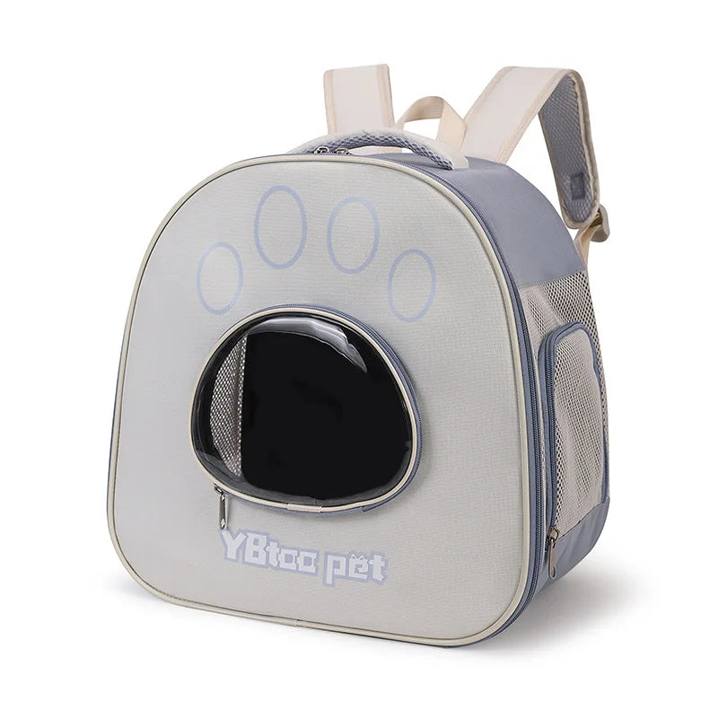 Cat Backpack Outing Schoolbag Double-Shoulder Pet Bag Cat for Travel Dog and Cat Supplies Transparent Large-Capacity Portab