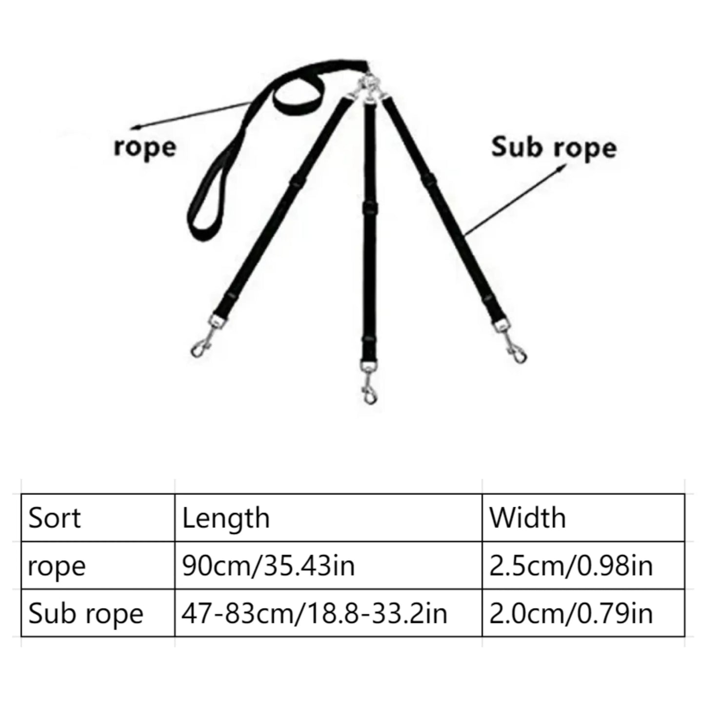 Durable 3-In-1 Nylon Dog Leash with Padded Handle for Outdoor Walking