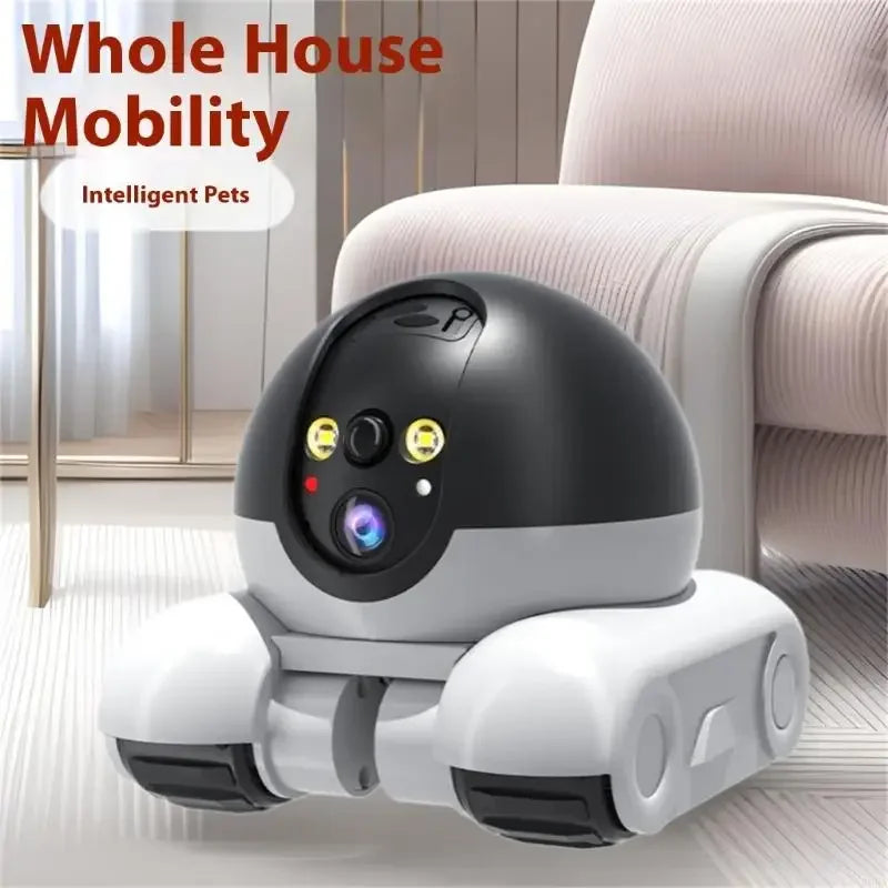 360 Degree Rotating Pet Camera with Two Way Talk Function and Night Detection Robot Cameras for Home Security