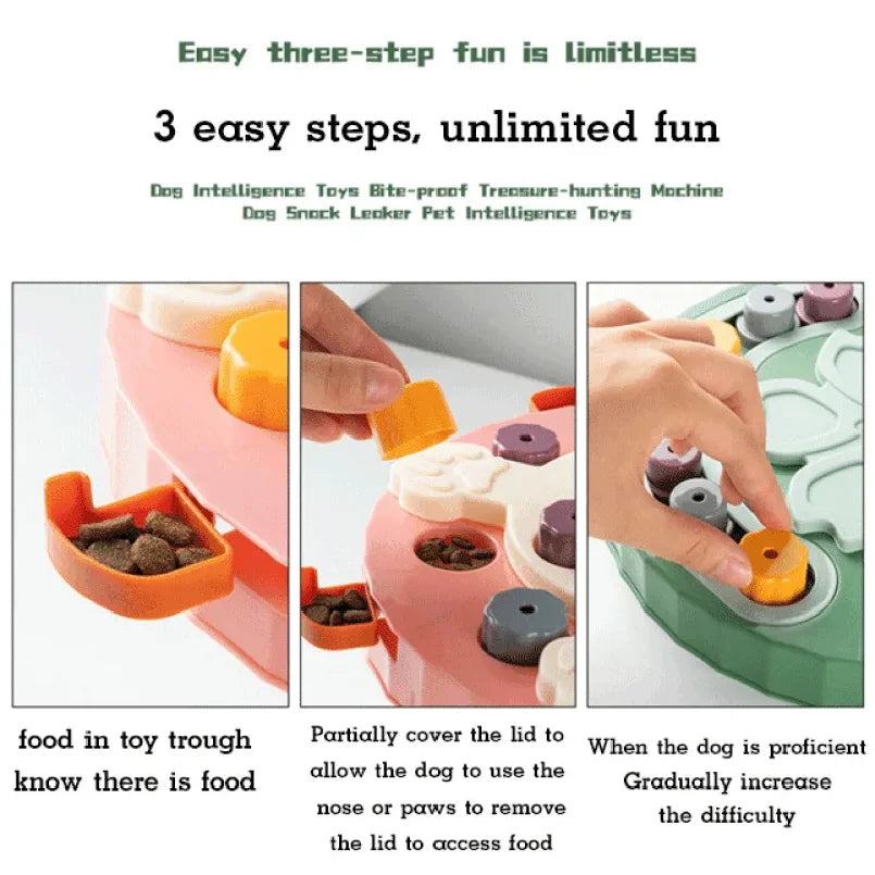Cat and Dog Interactive Educational Feeding Bowl