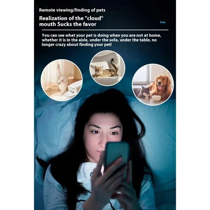 Real Time Moving Security Robot Camera for Pet with 1080P Live Feed and Voice Chatting,With 1080P Live Feed and Voice Chatting