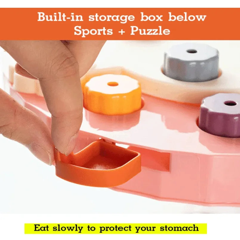 Cat and Dog Interactive Educational Feeding Bowl