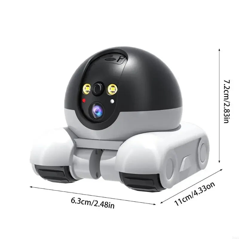 360 Degree Rotating Pet Camera with Two Way Talk Function and Night Detection Robot Cameras for Home Security
