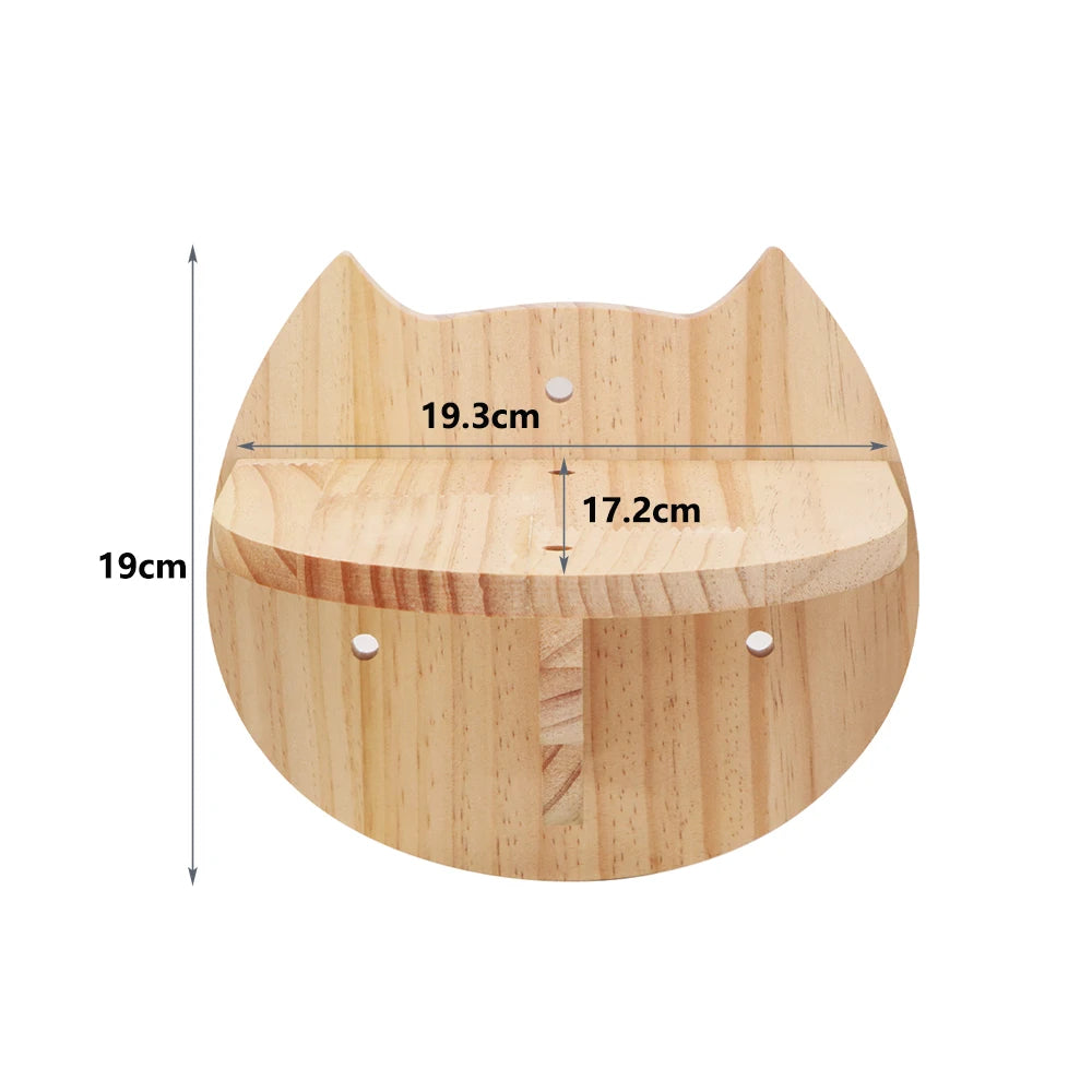 Cat Wall Climbing Shelf Steps Ladder Scratching Post Accessories