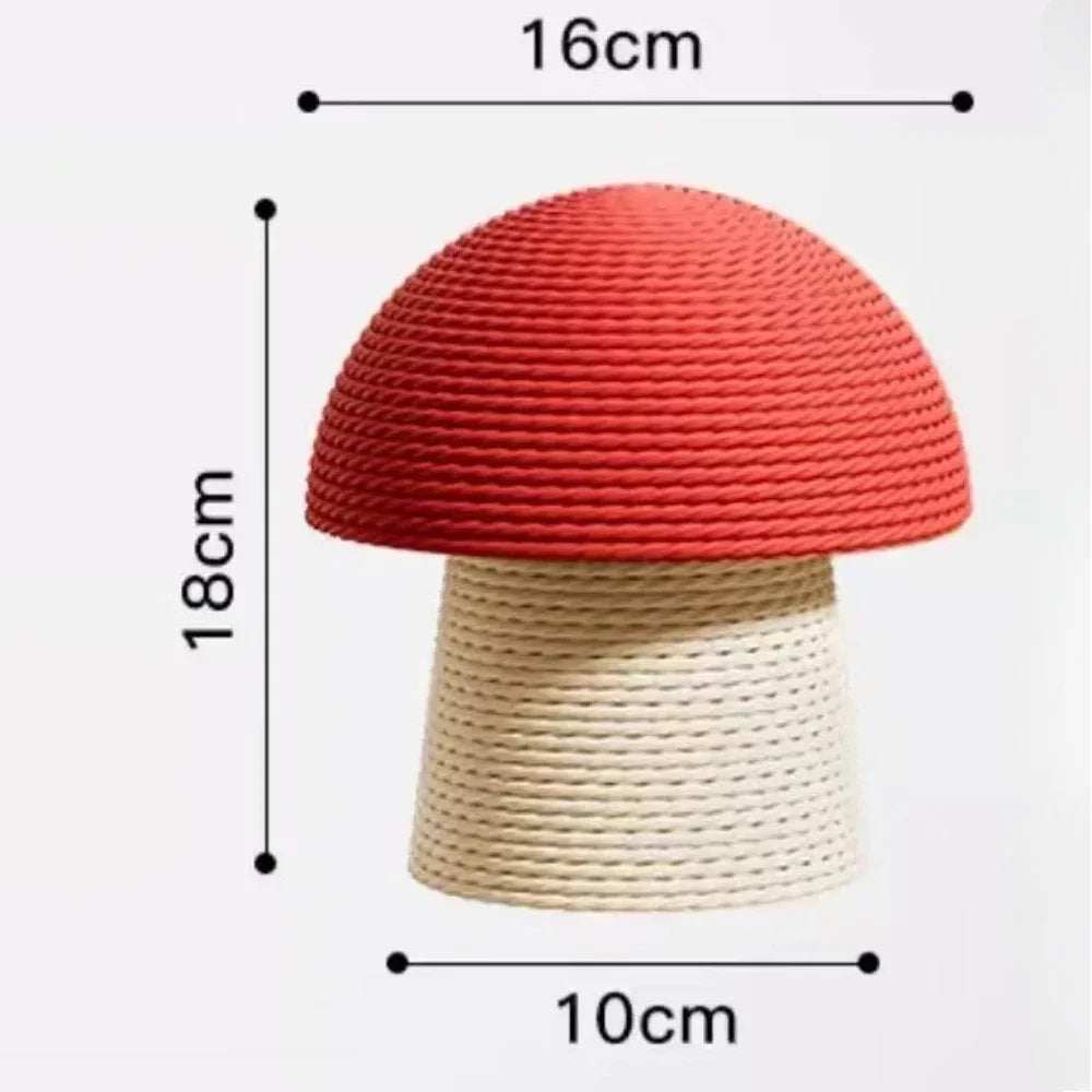 ADORABLE Mushroom Cat Scratching Tree, Wear-Resistant Climbing Tower