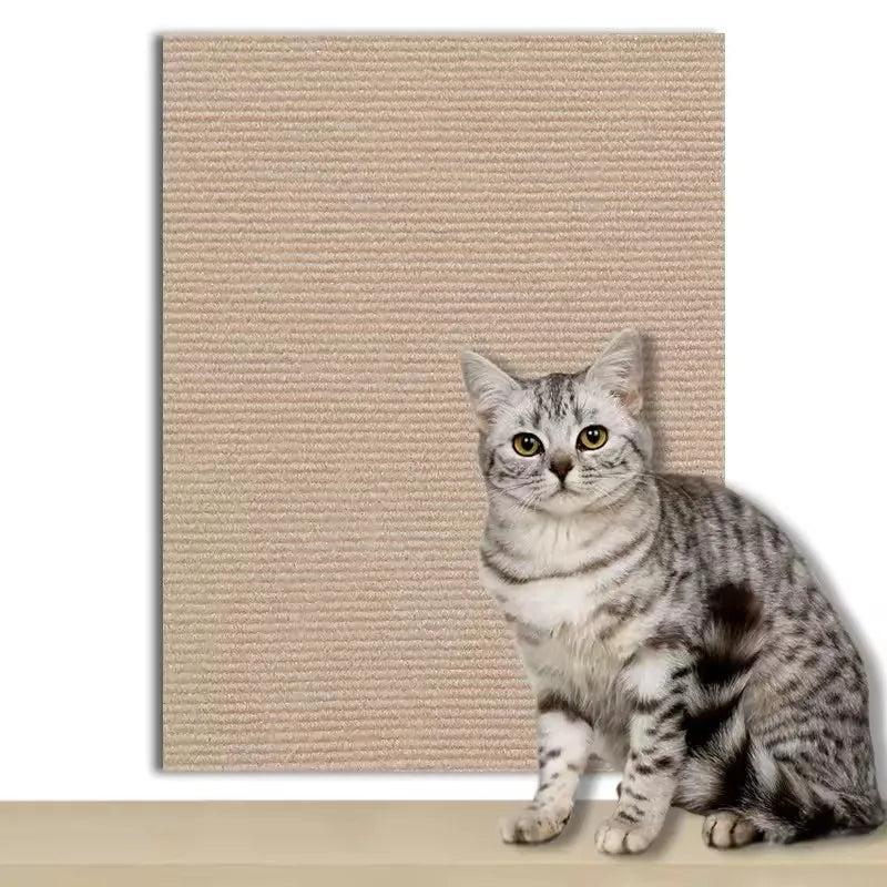 Cat Scratcher Sofa Protector Trimmable Self-Adhesive Cat Scratch Mat