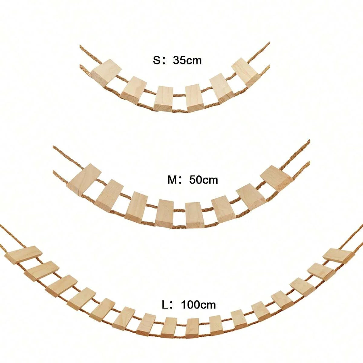 Natural Wood Cat Climbing Ladder Bridge Accessories