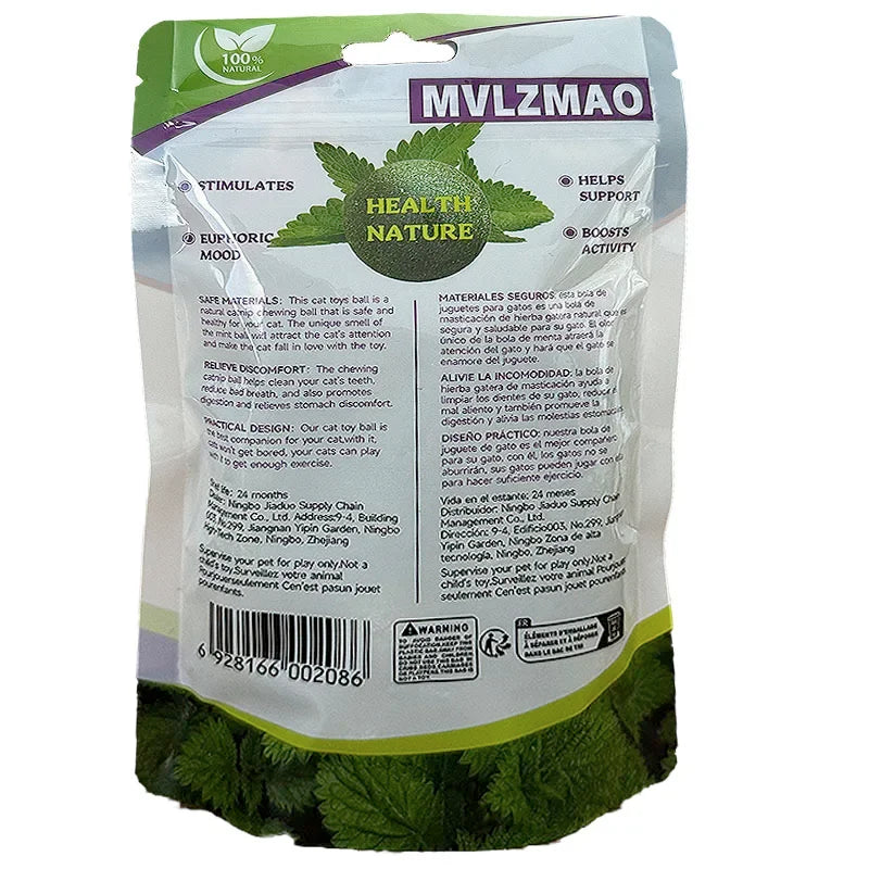 FUN & Tasty Mint Edible Catnip Ball