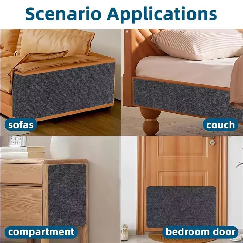 Cat Scratcher Sofa Protector Trimmable Self-Adhesive Cat Scratch Mat