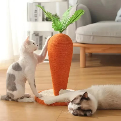 Carrot Cat Tree Cute Sisal Scratching Post