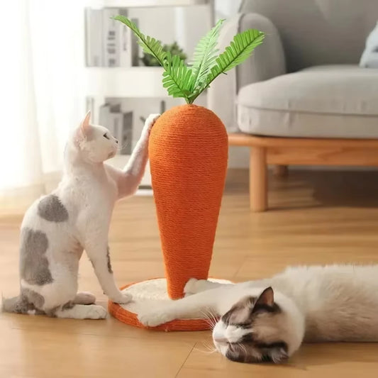 Carrot Cat Tree Cute Sisal Scratching Post