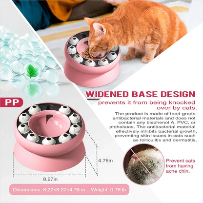 Cat PUZZEL Slow Feeder Interactive Enrichment BOWL