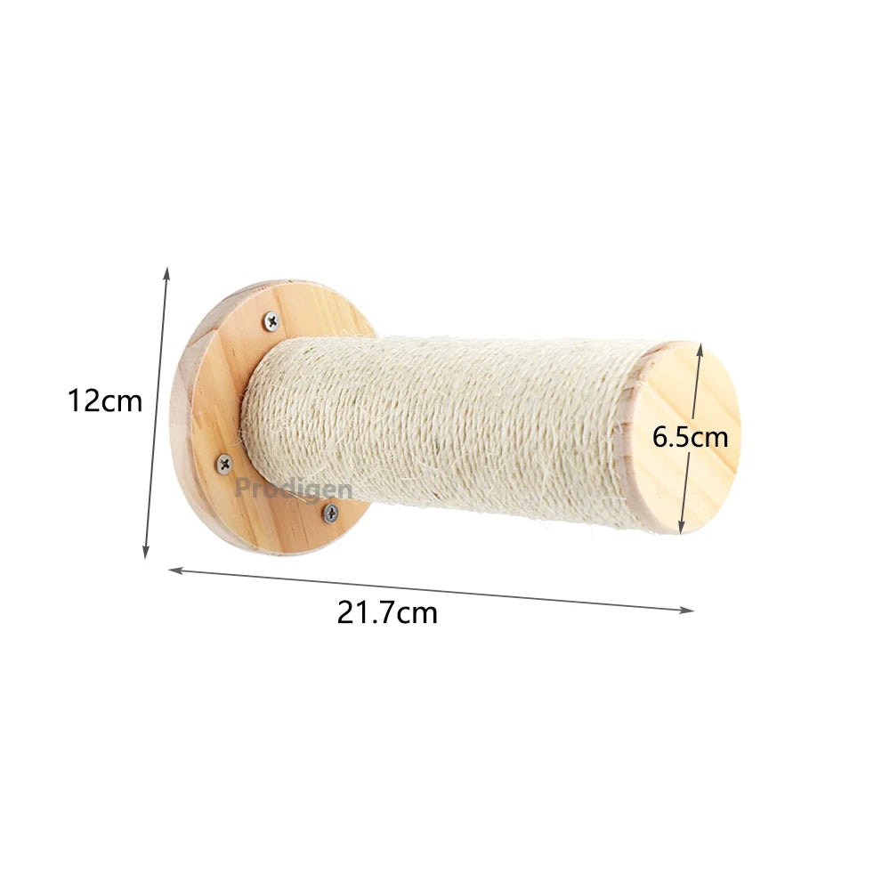 Cat Wall Climbing Shelf Steps Ladder Scratching Post Accessories
