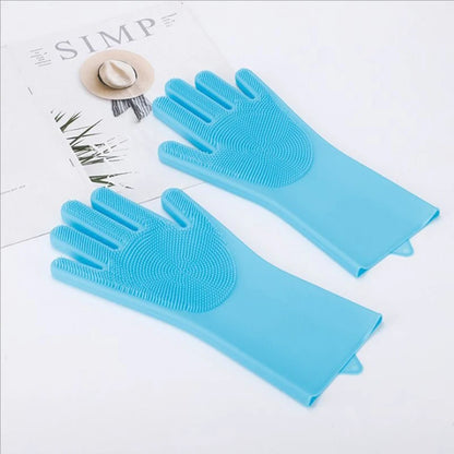 GENTLE Silicone Pet Grooming Gloves 