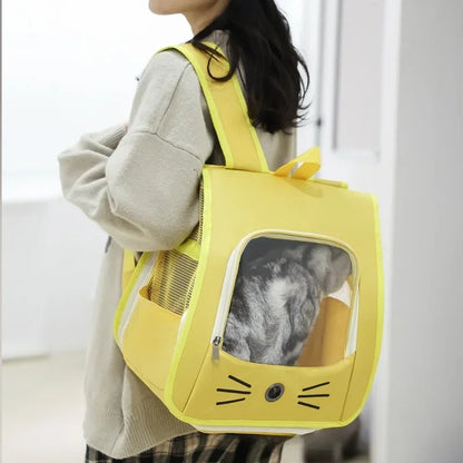 Pet Cat Carrier Bag Outdoor Backpack 