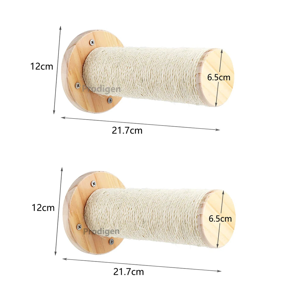 Cat Wall Climbing Shelf Steps Ladder Scratching Post Accessories