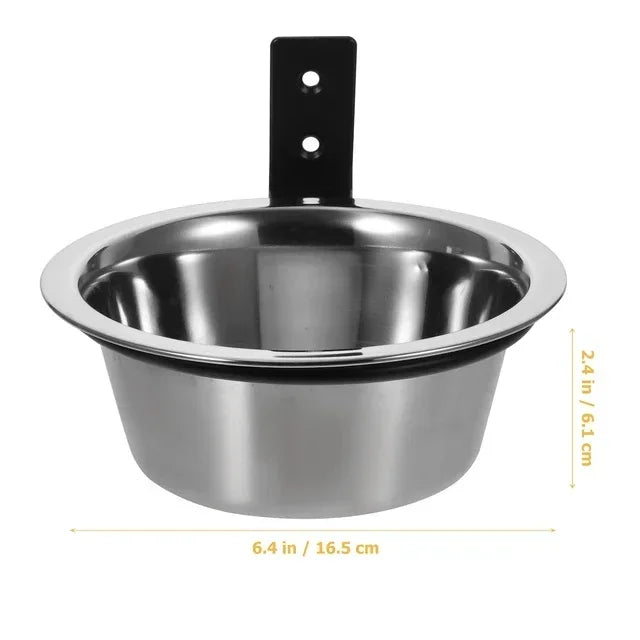 Wall Mounted Dog Bowl,  Elevated Pet Feeding Bowls 