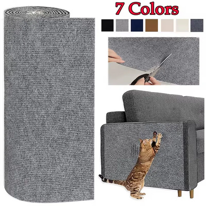 Cat Scratcher Sofa Protector Trimmable Self-Adhesive Cat Scratch Mat