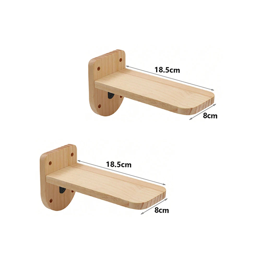 Cat Wall Climbing Shelf Steps Ladder Scratching Post Accessories