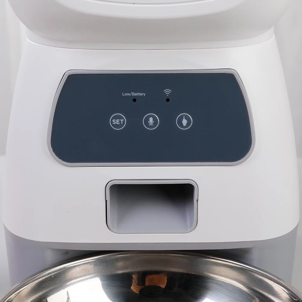 Automatic Pet Feeder, Wifi Smart Swirl Slow Feeder with Voice Recorder, Large Capacity 