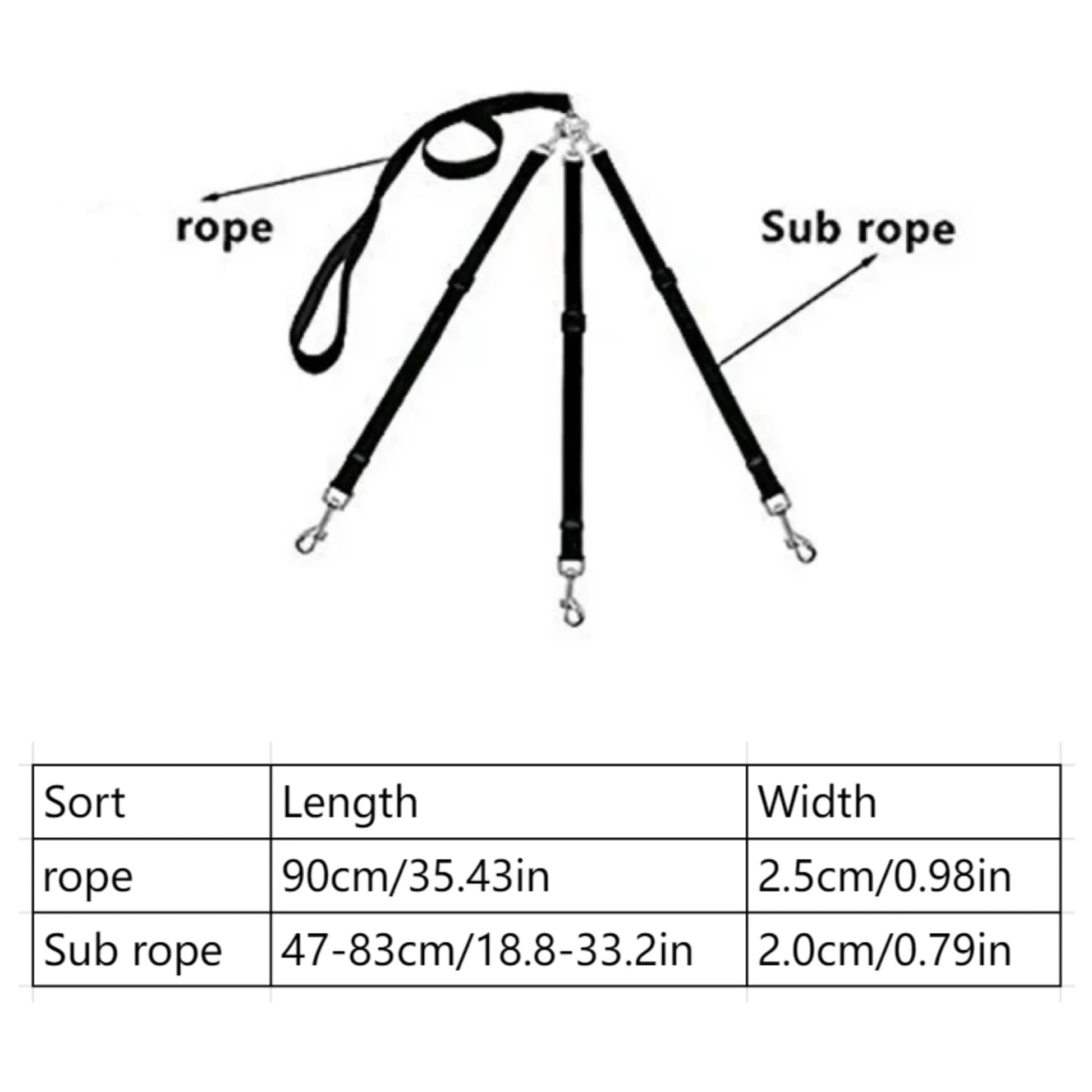 Durable 3-In-1 Nylon Dog Leash with Padded Handle for Outdoor Walking
