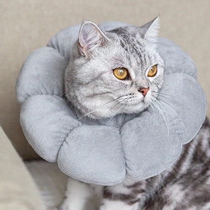 Soft Sunflower Pet Collar Adjustable Anti-Lick Post-OP Surgery