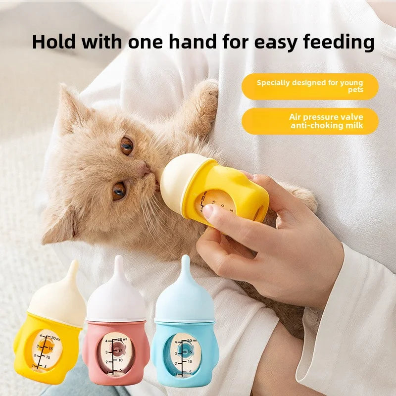New BABY Pet Milk Bottle Cat Dog Bionic Anti-Choking Newborn 