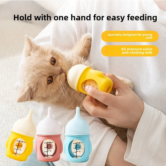 New BABY Pet Milk Bottle Cat Dog Bionic Anti-Choking Newborn 