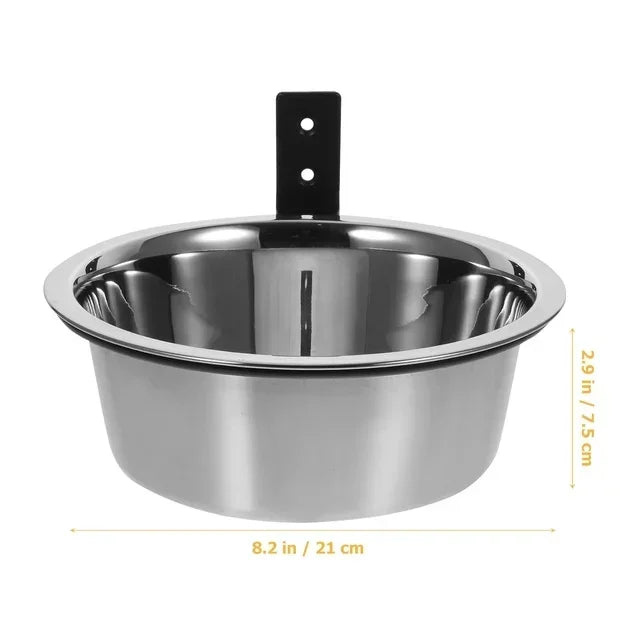 Wall Mounted Dog Bowl,  Elevated Pet Feeding Bowls 