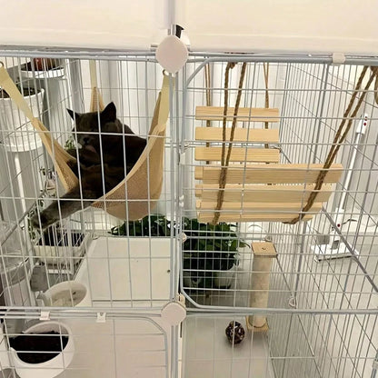 Natural Wood Cat Climbing Ladder Bridge Accessories