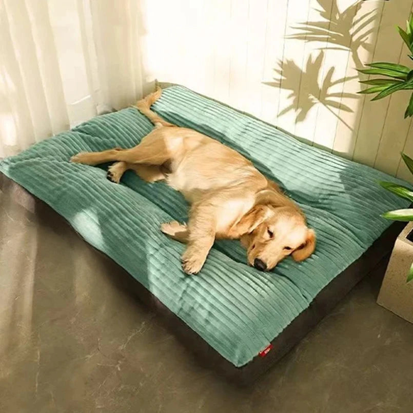 Cozy Corduroy Washable Pet Dog Bed 